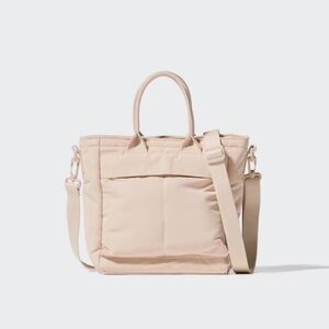 SOLD- Uniqlo Cream Mini Tote Bag